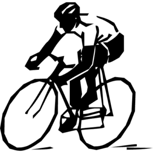 ciclista icone preto